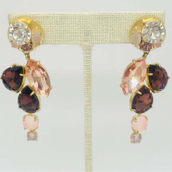 J. Crew Jewelry - J. Crew Crystal Cluster Drop Earrings
